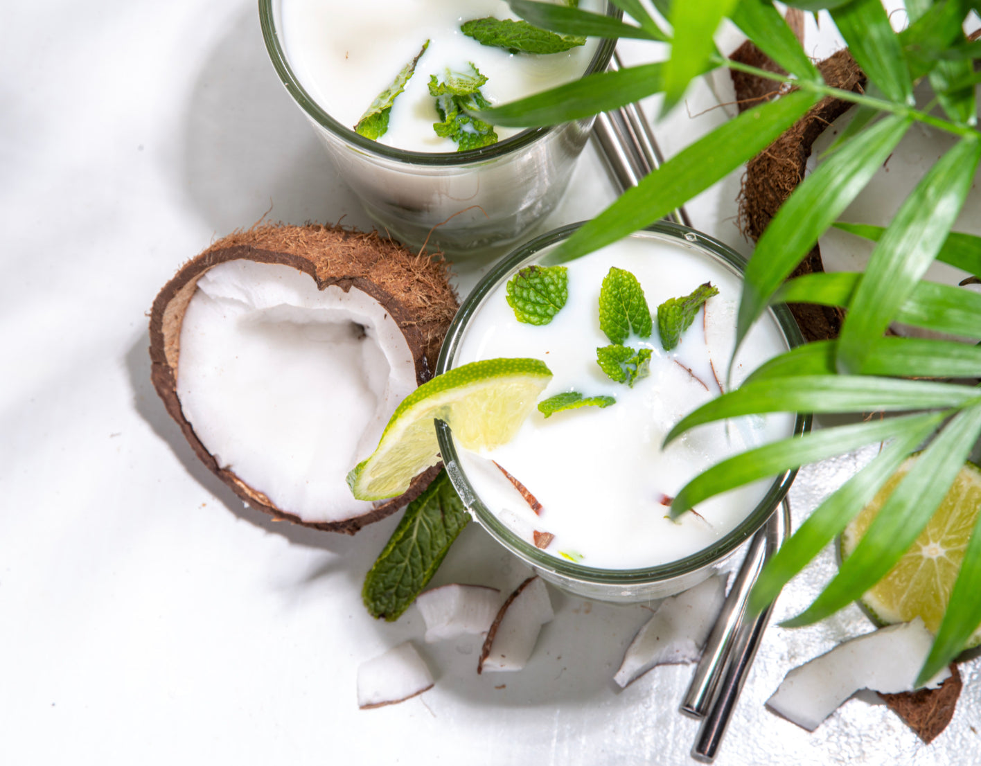 Refreshing Coconut Lime Ginger Mocktail