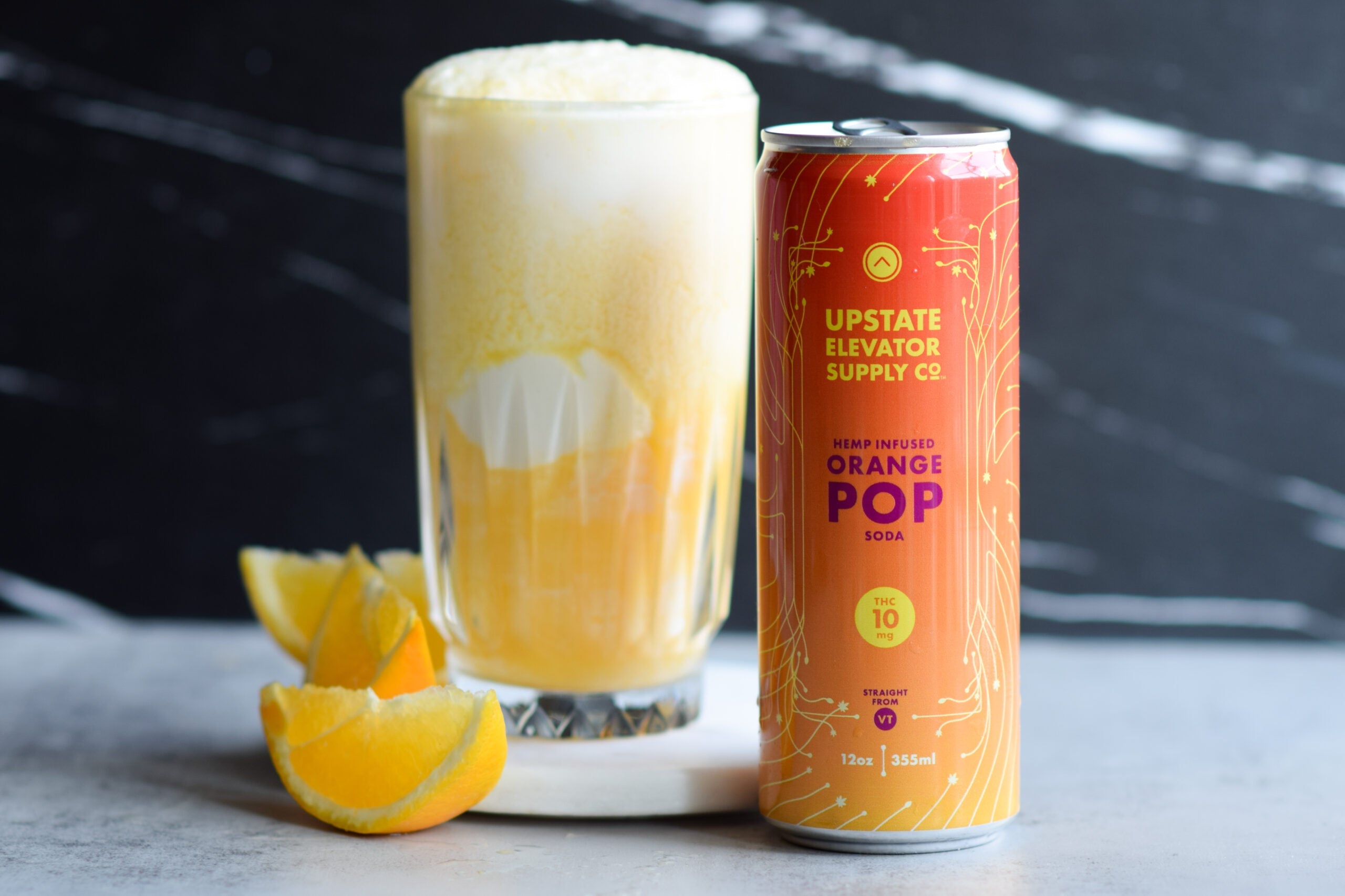 THC-Infused Orange Creamsicle Float Recipe featuring Sisters of Anarchy Ice Cream