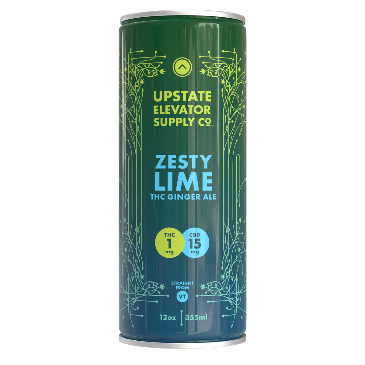 1mg THC Zesty Lime Ginger Ale – Upstate Elevator