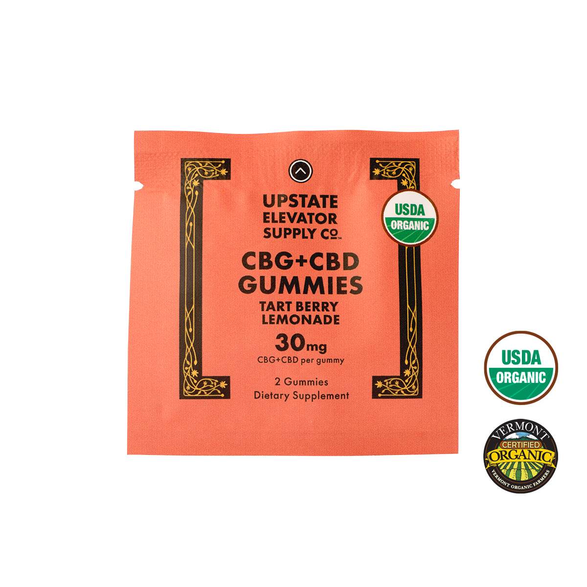 30mg Organic CBG+CBD Tart Berry Gummies - Upstate Elevator Supply Company