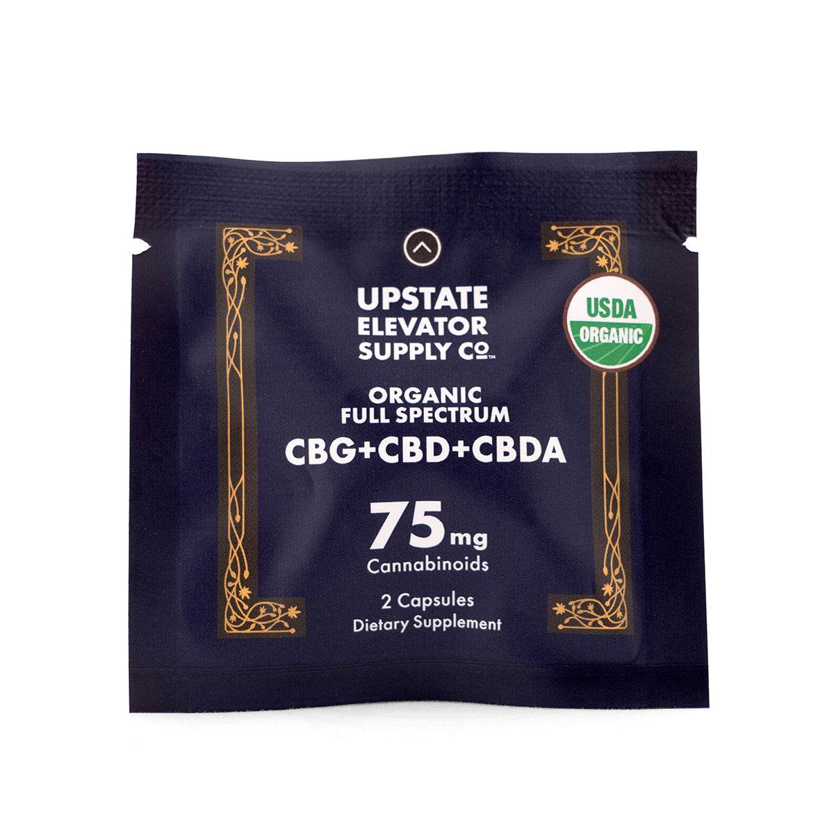 75mg Organic Full Spectrum CBG+CBD+CBDA Capsules - Upstate Elevator Supply Company