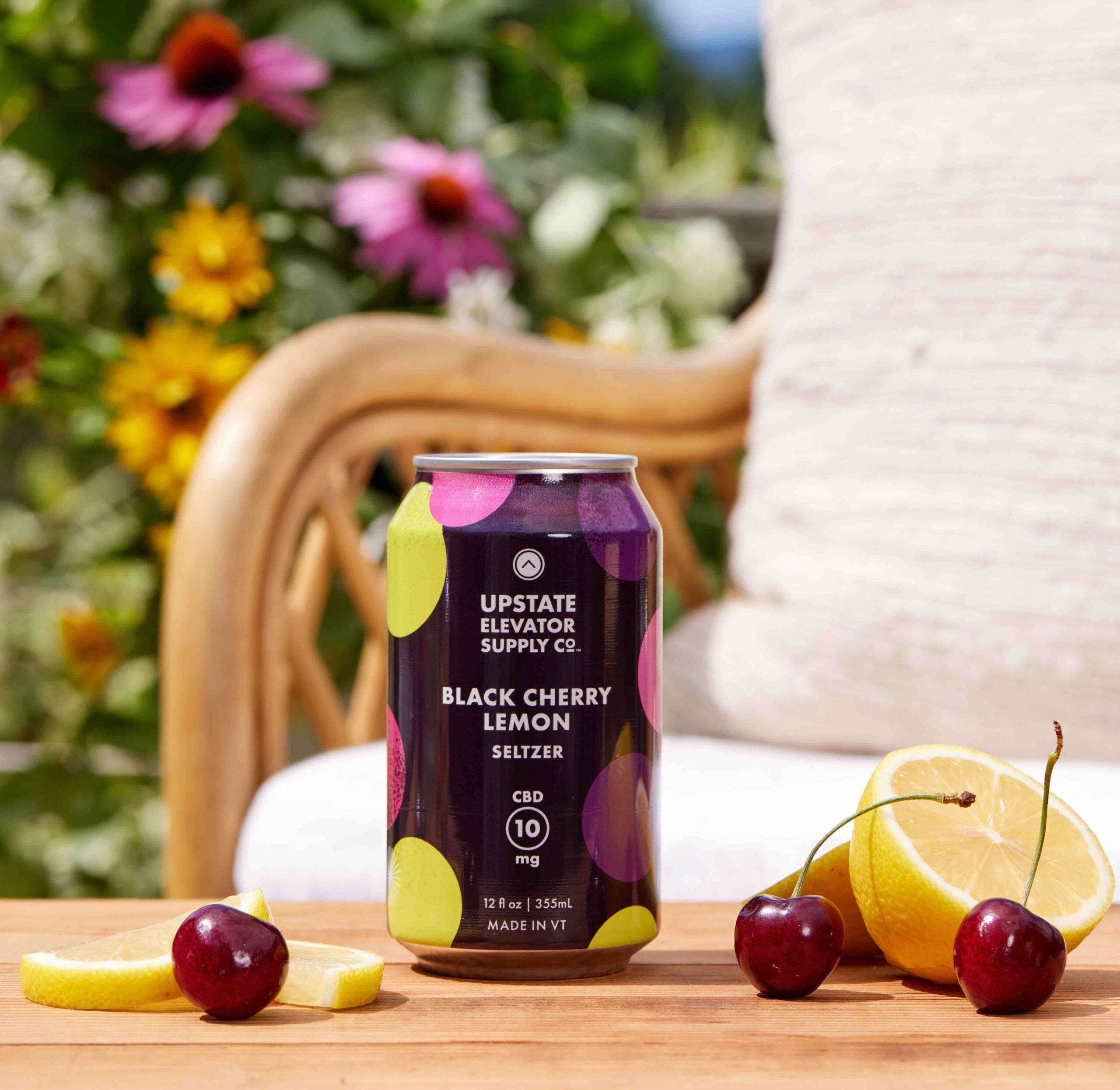 CBD Black Cherry Lemon Seltzer - Upstate Elevator Supply Company