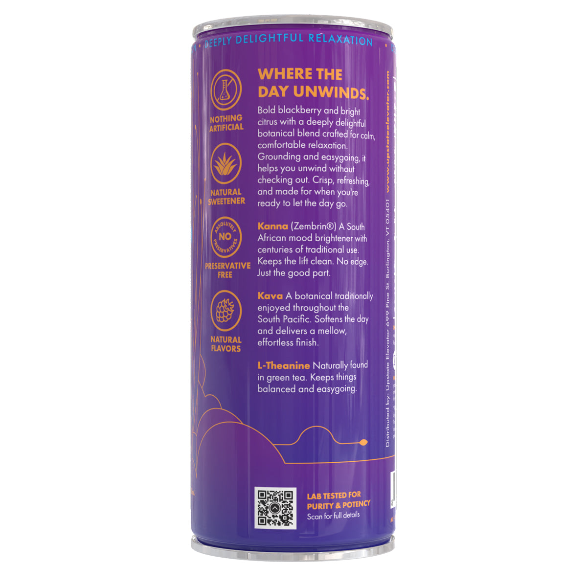Blackberry Zinger Unwind Soda