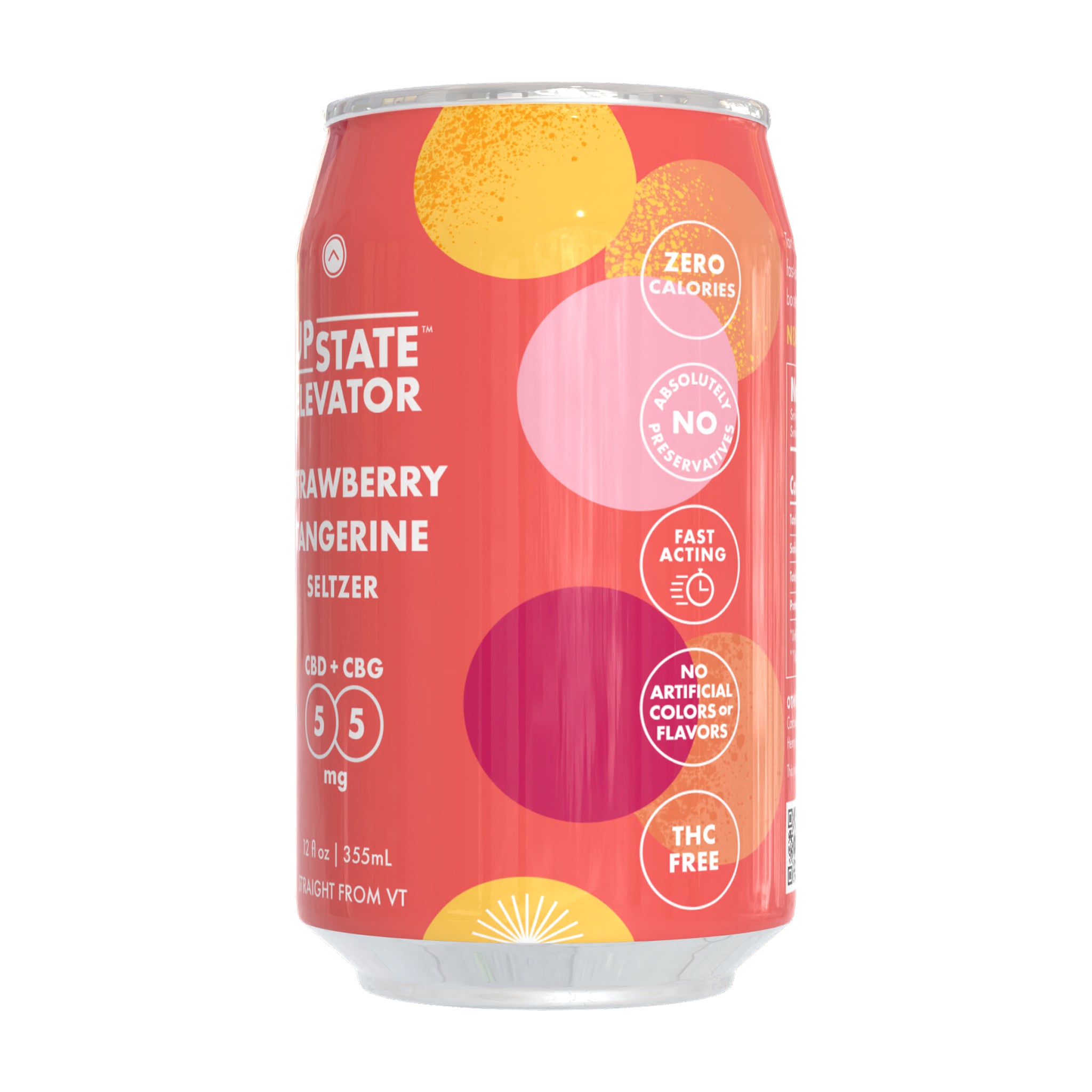 CBG+CBD Wild Strawberry Tangerine Seltzer