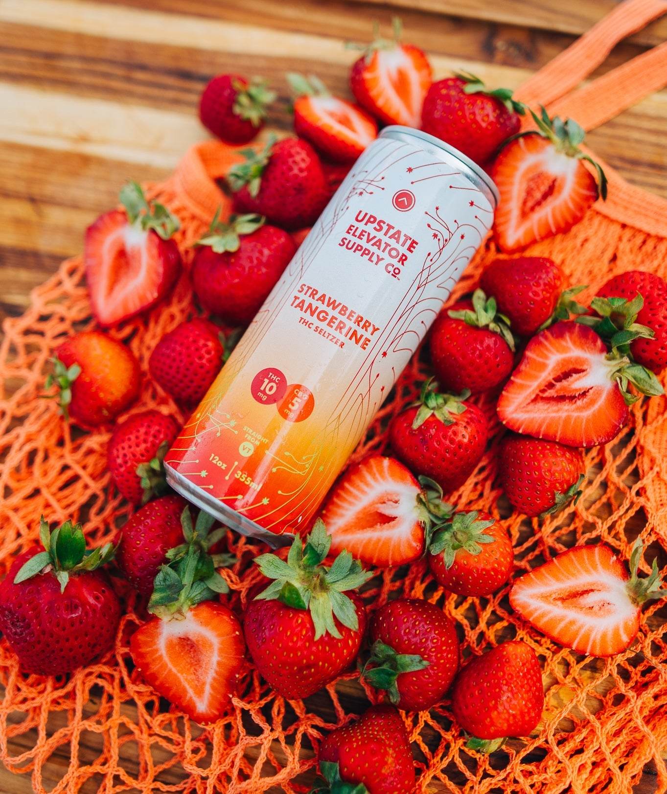 10mg THC + 5mg CBG Strawberry Tangerine Seltzer - Upstate Elevator Supply Company