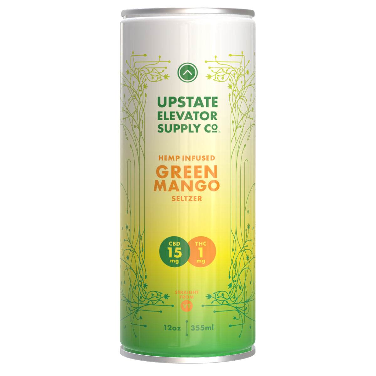 1mg THC Green Mango Seltzer - Upstate Elevator Supply Company