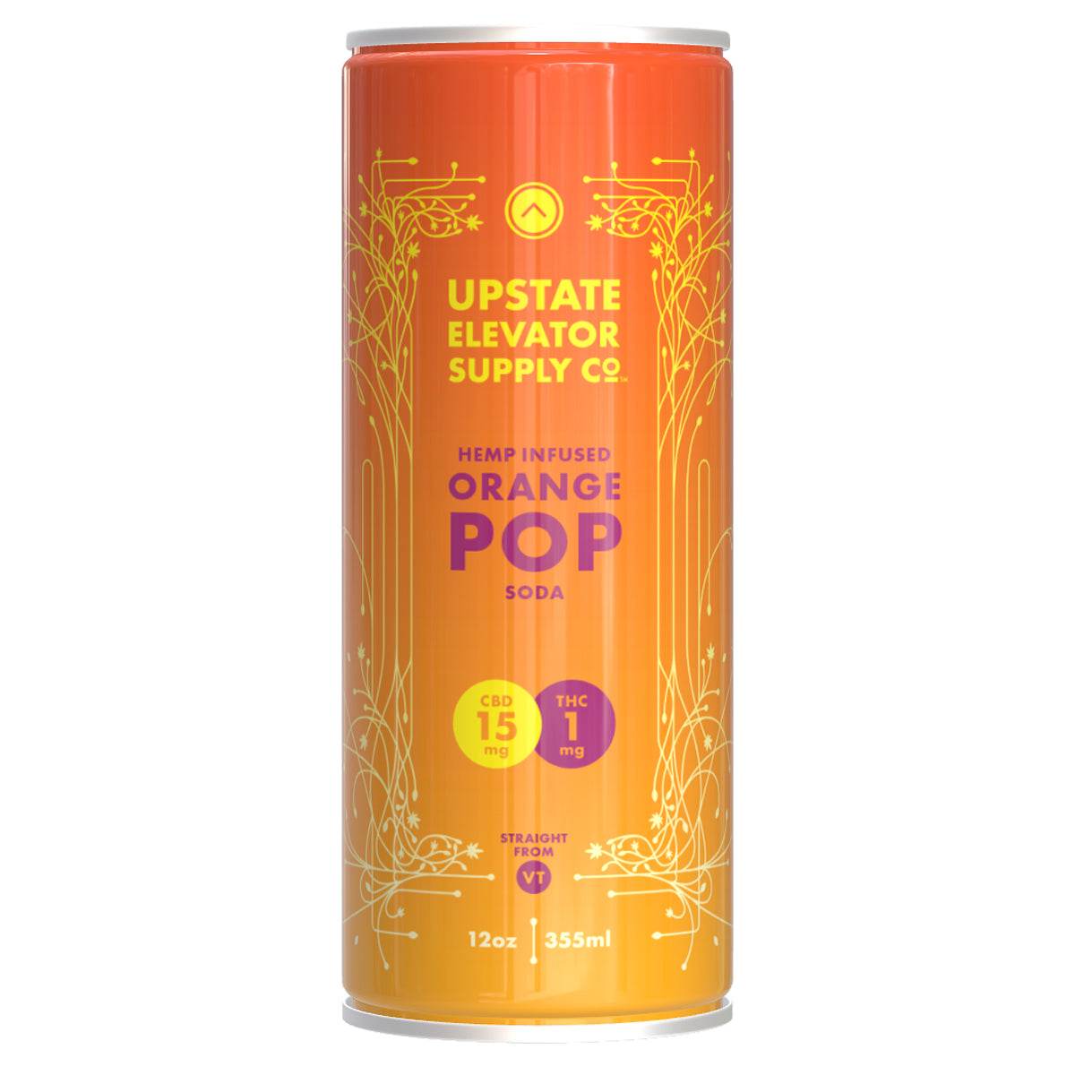 1mg THC Orange Pop Soda - Upstate Elevator Supply Company