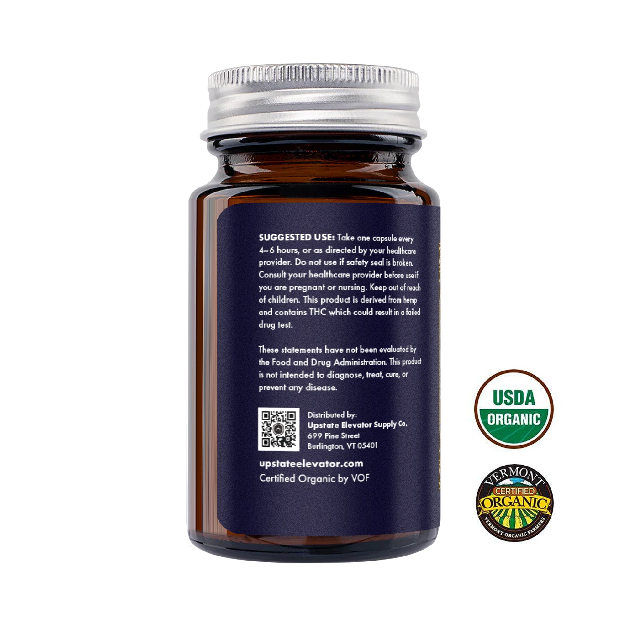 75mg Organic Full Spectrum CBG+CBD+CBDA Capsules