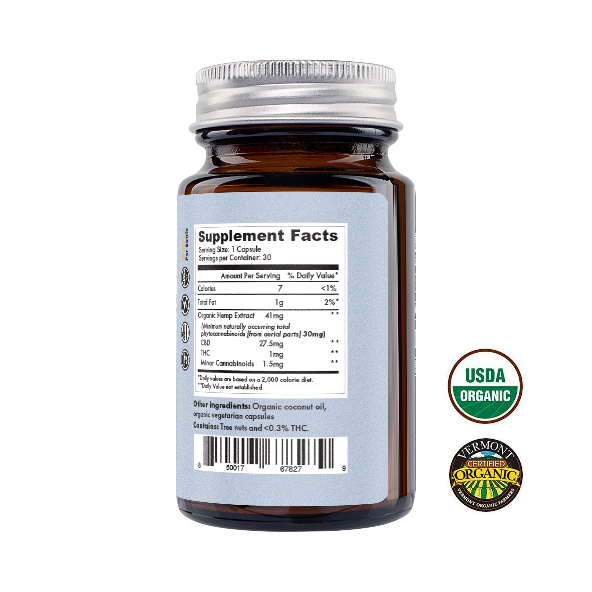 30mg Organic Full Spectrum CBD Capsules