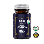 100mg Organic Full Spectrum Raw CBDA+CBD Capsules