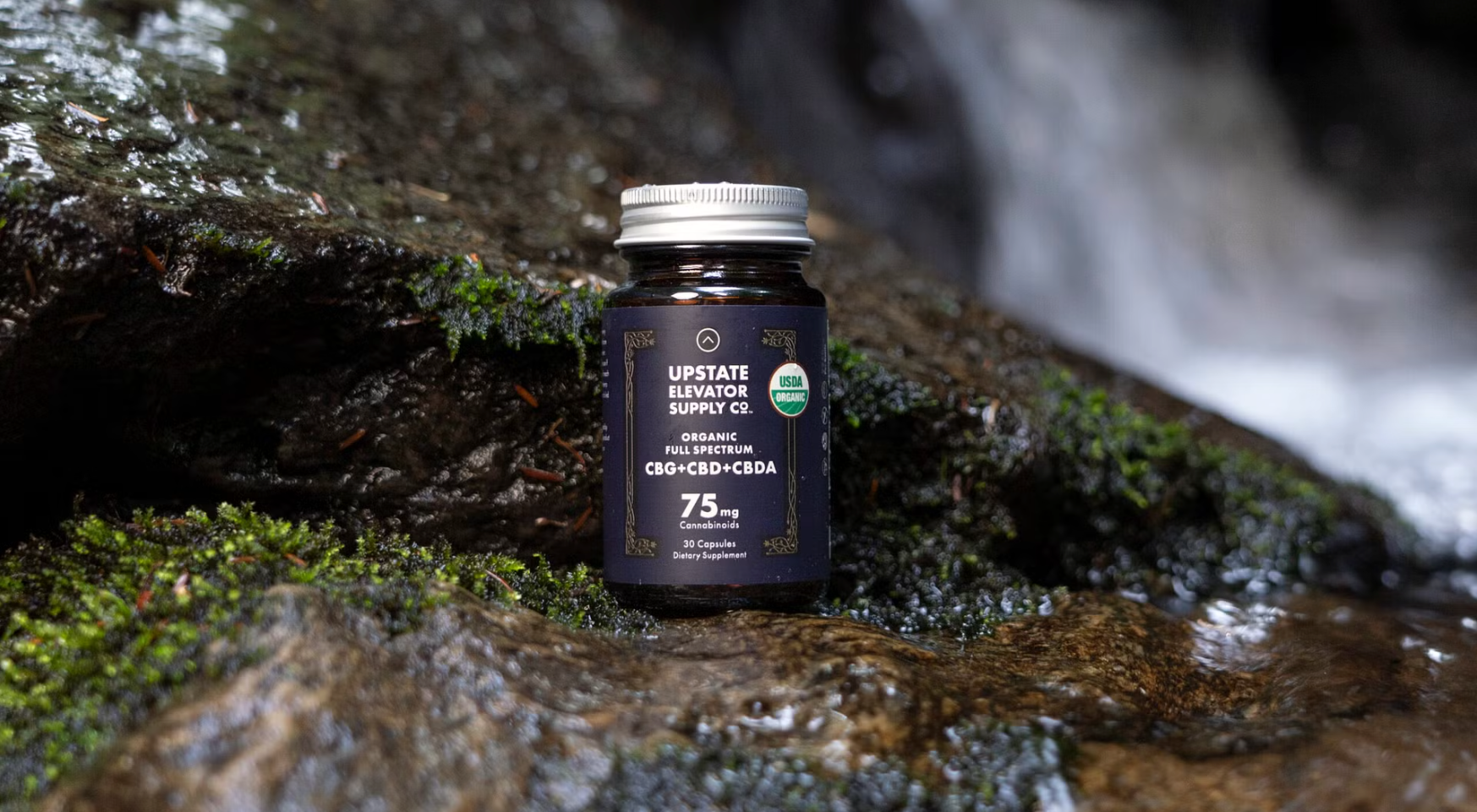 Organic Full Spectrum Capsules - CBG+CBD+CBDA - 75mg Cannabinoids
