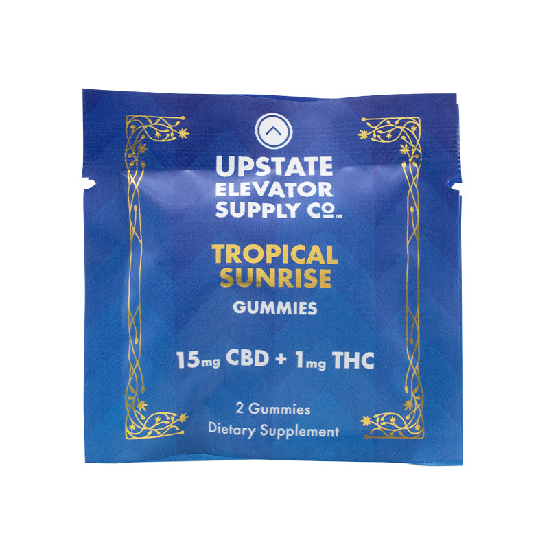 Tropical Sunrise THC+CBD Gummies - Upstate Elevator Supply Company