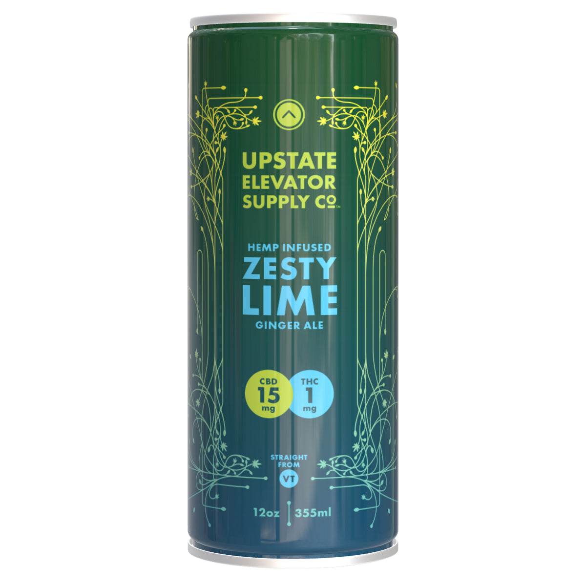 1mg THC Zesty Lime Ginger Ale - Upstate Elevator Supply Company
