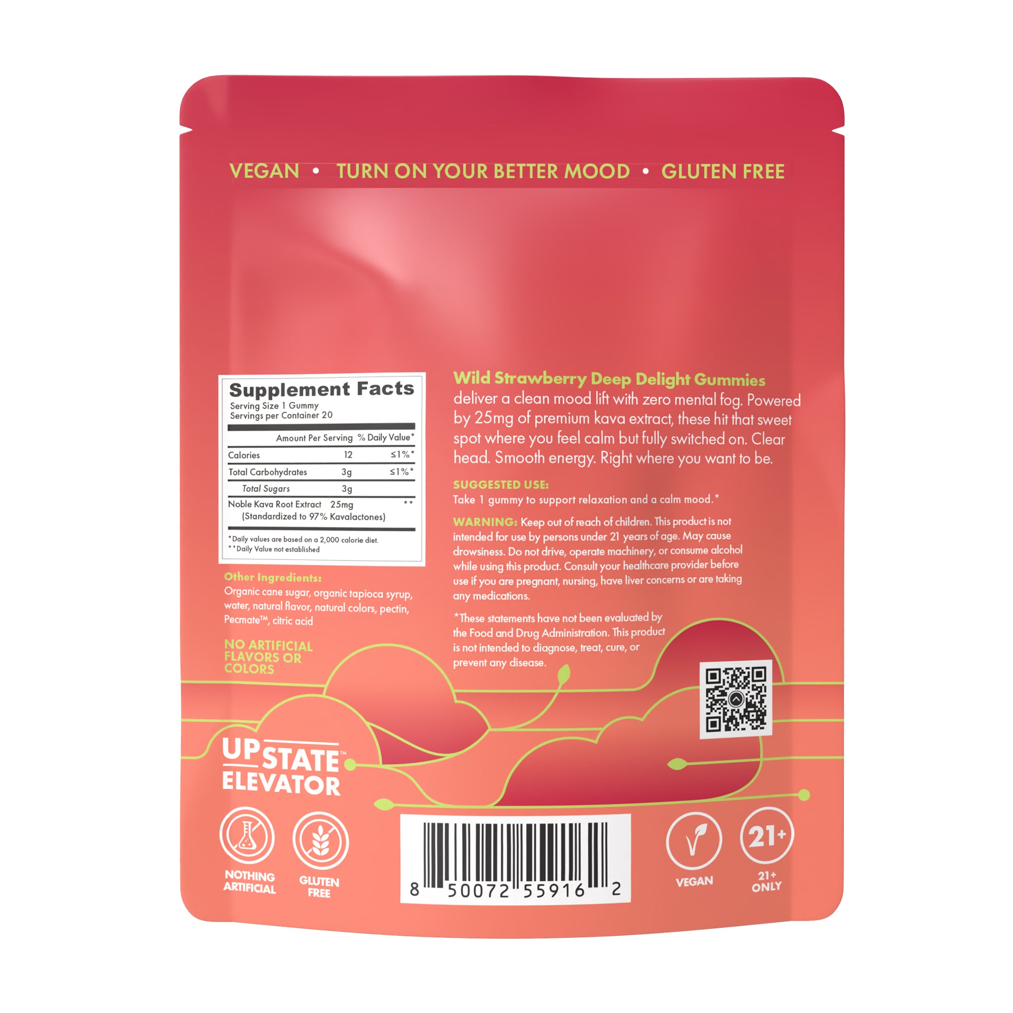 Wild Strawberry Deep Delight Gummies