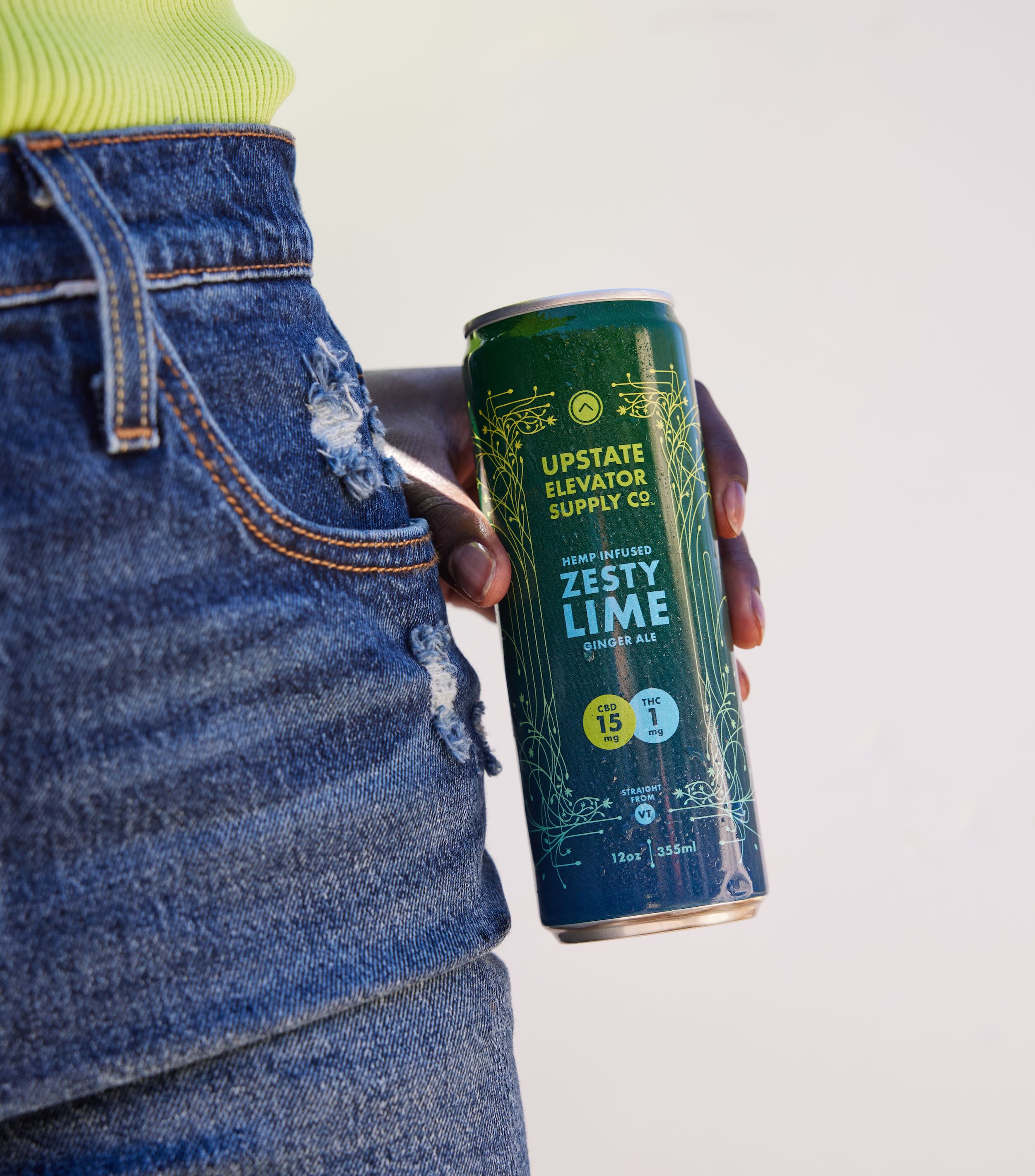 1mg THC Zesty Lime Ginger Ale
