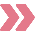 Two pink arrows pointing right, indicating skip or fast forward action
